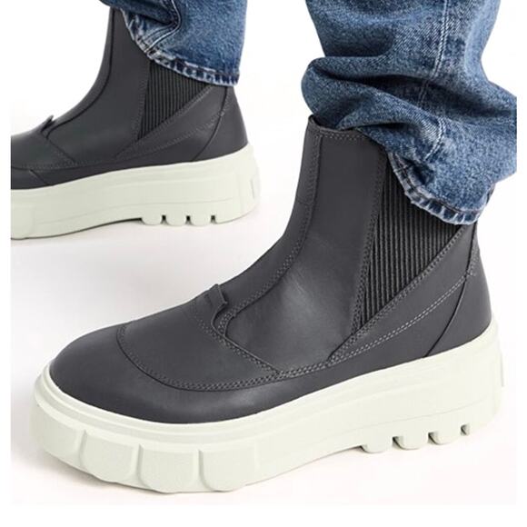 SOREL CARIBOU X Waterproof Platform Chelsea Boot Size 10 Leather Cushioned New - Picture 13 of 14